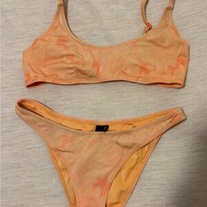 Triangl Swimwear Orange Bikini Set with Bag